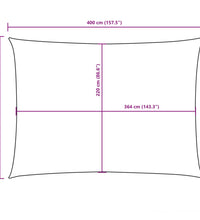 Sonnensegel Oxford-Gewebe Rechteckig 2,5x4 m Weiß