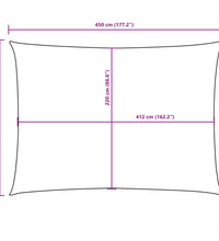 Sonnensegel Oxford-Gewebe Rechteckig 2,5x4,5 m Terracotta