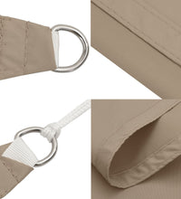 Sonnensegel Oxford-Gewebe Quadratisch 2,5x2,5 m Taupe