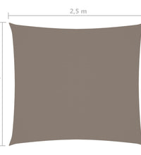 Sonnensegel Oxford-Gewebe Rechteckig 2x2,5 m Taupe