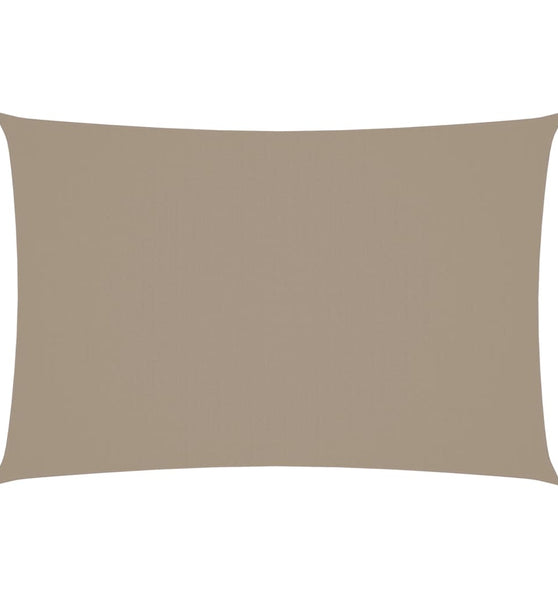 Sonnensegel Oxford-Gewebe Rechteckig 2x4 m Taupe