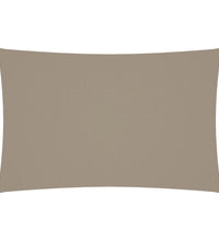 Sonnensegel Oxford-Gewebe Rechteckig 2,5x5 m Taupe