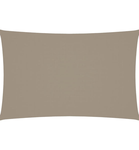 Sonnensegel Oxford-Gewebe Rechteckig 2,5x5 m Taupe