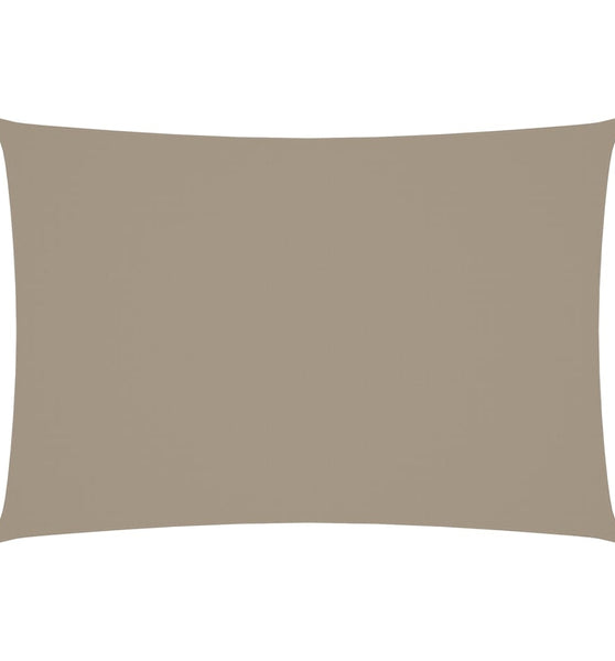 Sonnensegel Oxford-Gewebe Rechteckig 3x5 m Taupe