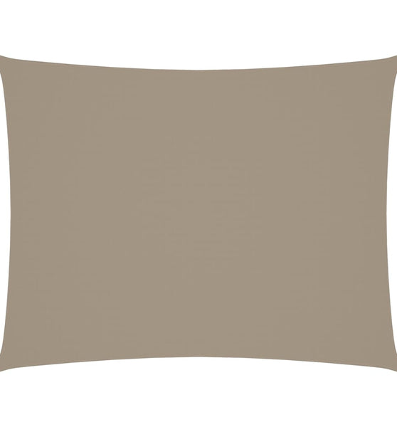 Sonnensegel Oxford-Gewebe Rechteckig 4x5 m Taupe