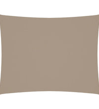 Sonnensegel Oxford-Gewebe Rechteckig 4x6 m Taupe