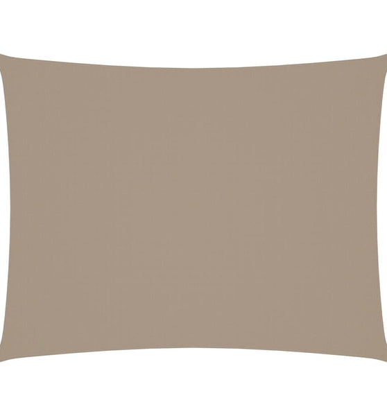 Sonnensegel Oxford-Gewebe Rechteckig 4x6 m Taupe