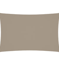 Sonnensegel Oxford-Gewebe Rechteckig 4x7 m Taupe