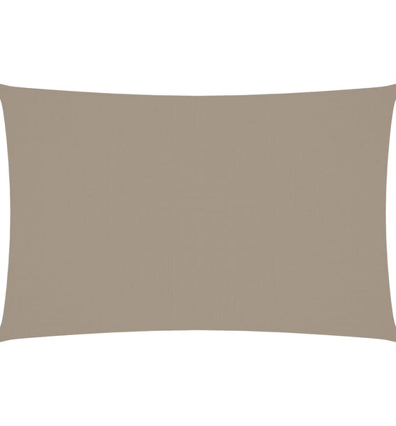 Sonnensegel Oxford-Gewebe Rechteckig 4x7 m Taupe