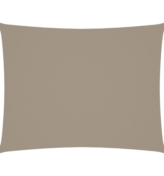 Sonnensegel Oxford-Gewebe Rechteckig 5x7 m Taupe