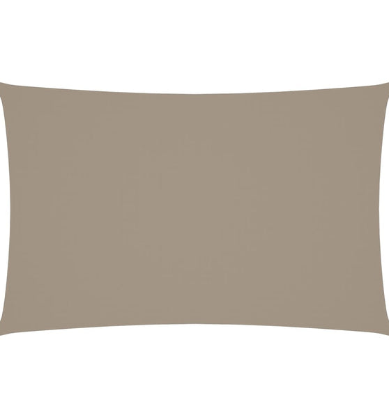 Sonnensegel Oxford-Gewebe Rechteckig 5x8 m Taupe