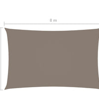 Sonnensegel Oxford-Gewebe Rechteckig 5x8 m Taupe