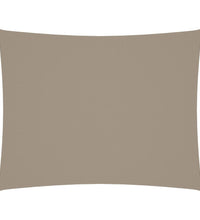 Sonnensegel Oxford-Gewebe Rechteckig 6x7 m Taupe