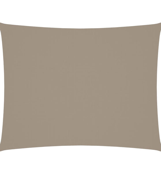 Sonnensegel Oxford-Gewebe Rechteckig 6x7 m Taupe