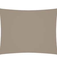 Sonnensegel Oxford-Gewebe Rechteckig 6x8 m Taupe