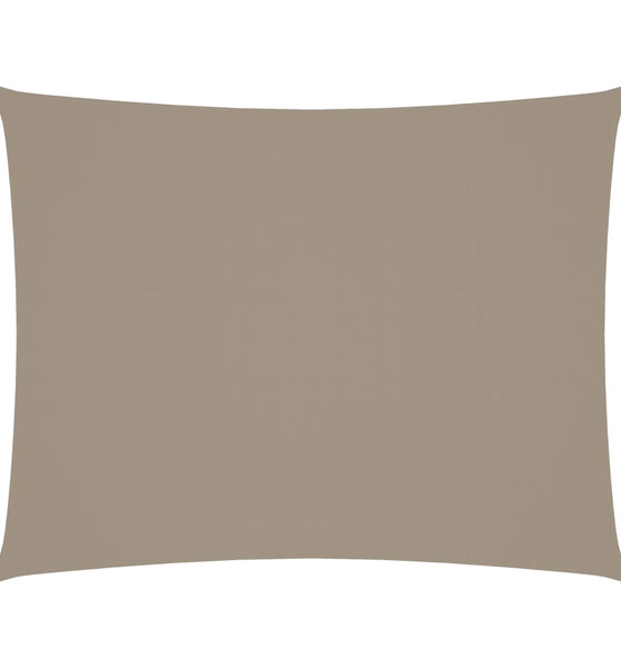 Sonnensegel Oxford-Gewebe Rechteckig 6x8 m Taupe