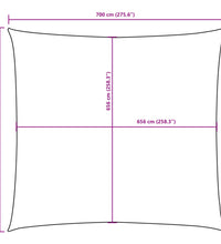 Sonnensegel Oxford-Gewebe Quadratisch 2x2 m Dunkelgrün