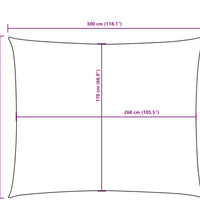 Sonnensegel Oxford-Gewebe Rechteckig 2x3 m Schwarz