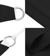 Sonnensegel Oxford-Gewebe Rechteckig 2,5x3 m Schwarz