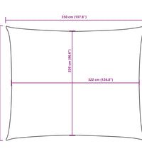 Sonnensegel Oxford-Gewebe Rechteckig 2,5x3,5 m Schwarz