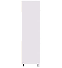 Kühlumbauschrank Weiß 60x57x207 cm Holzwerkstoff