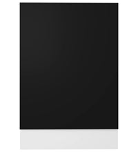 Geschirrspülerblende Schwarz 45x3x67 cm Holzwerkstoff