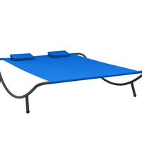 Sonnenliege Stoff Blau