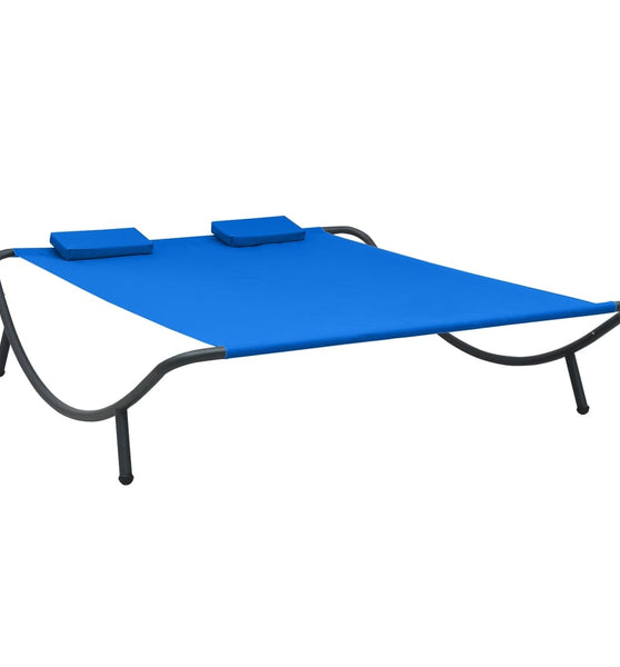 Sonnenliege Stoff Blau