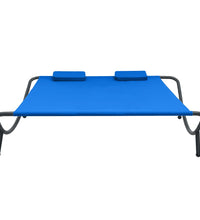 Sonnenliege Stoff Blau