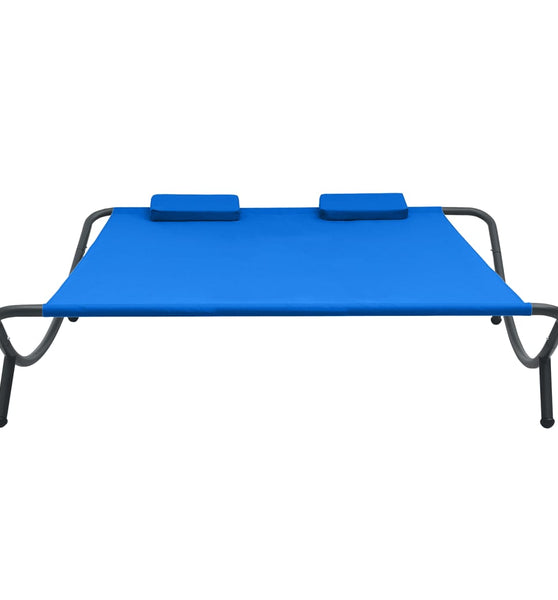 Sonnenliege Stoff Blau