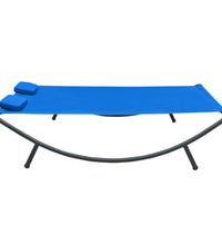 Sonnenliege Stoff Blau