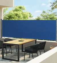 Seitenmarkise Ausziehbar 140x600 cm Blau