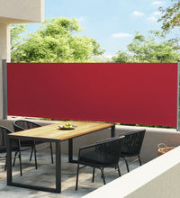 Seitenmarkise Ausziehbar 140x600 cm Rot