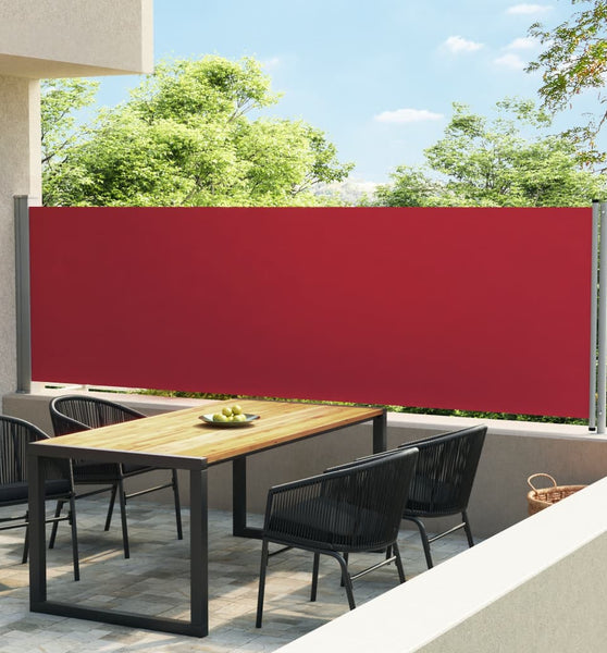 Seitenmarkise Ausziehbar 140x600 cm Rot