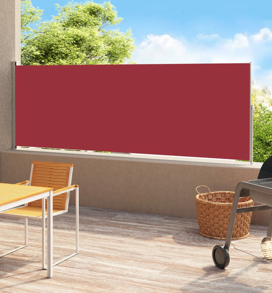 Seitenmarkise Ausziehbar 200x500 cm Rot