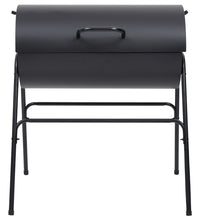 Grill mit 2 Grillrosten Schwarz 80x95x90 cm Stahl