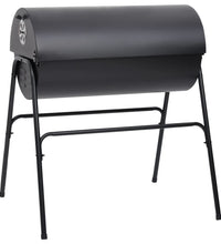 Grill mit 2 Grillrosten Schwarz 80x95x90 cm Stahl