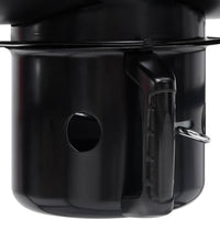 Grillwagen mit Rädern und Ablagen Schwarz Stahl 115x85x95 cm