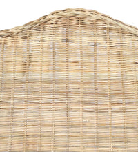 Sessel mit Kissen Natur-Rattan und Leinen