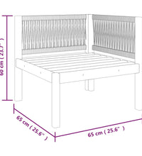 Garten-Ecksofas 2 Stk. mit Auflagen Akazie Massivholz