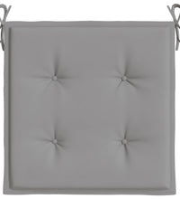 Gartenstuhl-Kissen 6 Stk. Grau 40x40x3 cm Oxford-Gewebe