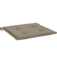 Gartenstuhl-Kissen 2 Stk. Taupe 40x40x3 cm Oxford-Gewebe