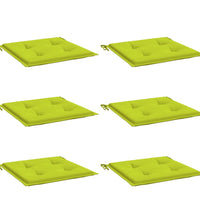 Gartenstuhl-Kissen 6 Stk. Knallgrün 40x40x3 cm Oxford-Gewebe