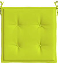 Gartenstuhl-Kissen 6 Stk. Knallgrün 40x40x3 cm Oxford-Gewebe