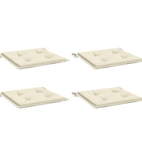 Gartenstuhl-Kissen 4 Stk. Creme 50x50x3 cm Oxford-Gewebe