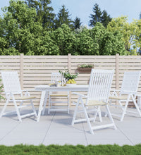 Gartenstuhl-Kissen 4 Stk. Creme 50x50x3 cm Oxford-Gewebe