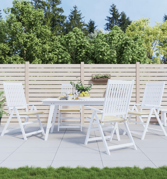 Gartenstuhl-Kissen 4 Stk. Creme 50x50x3 cm Oxford-Gewebe