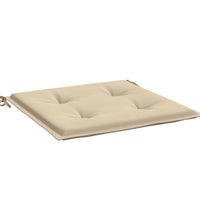 Gartenstuhl-Kissen 6 Stk. Beige 50x50x3 cm Oxford-Gewebe