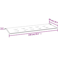 Gartenbank-Auflage Weinrot 150x50x3 cm Oxford-Gewebe