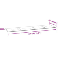 Gartenbank-Auflage Weinrot 200x50x3 cm Oxford-Gewebe